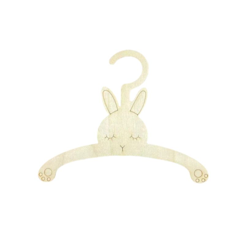Baby Clothing Hanging Rack - 20 Buah Gantungan Baju Kayu Lucu