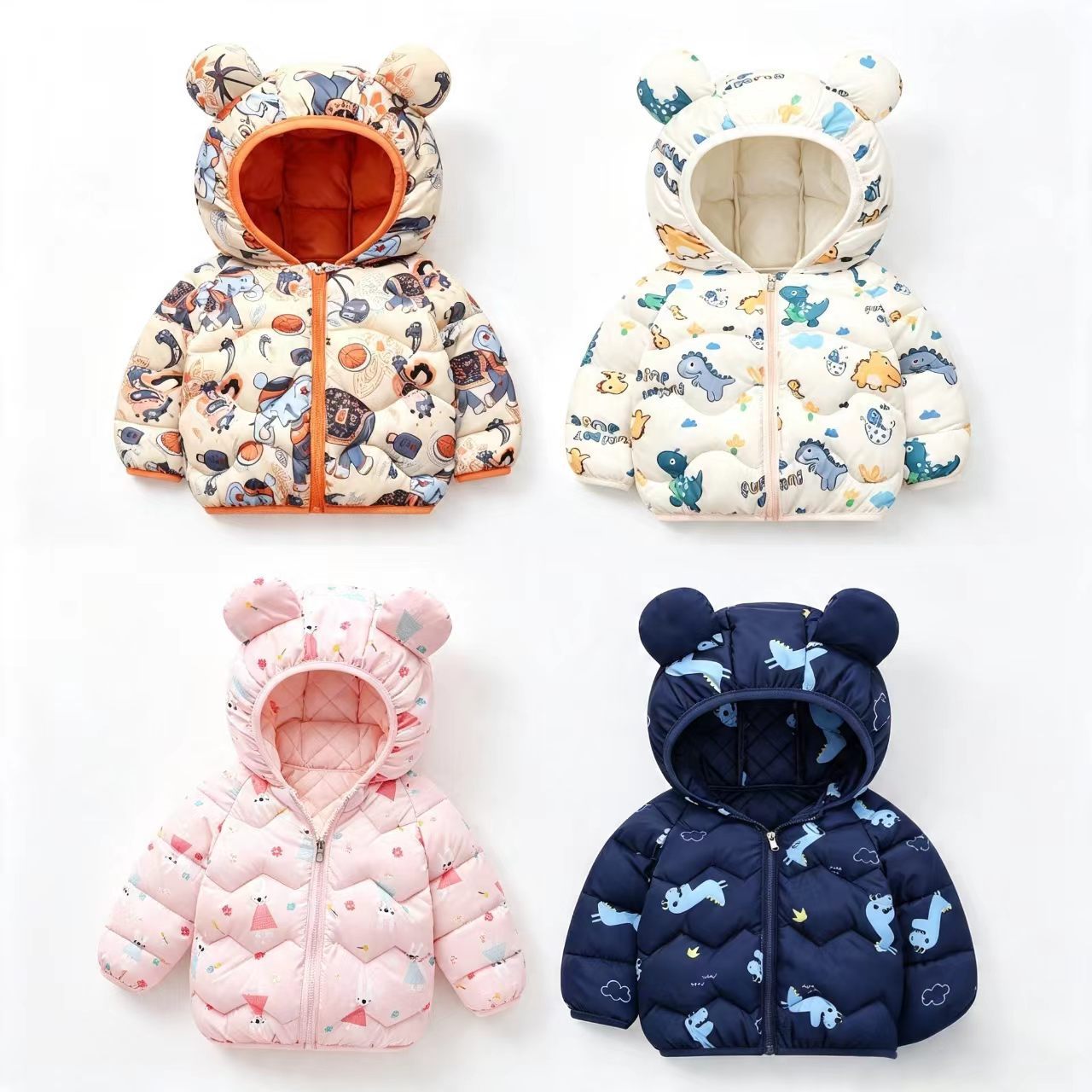 Baby Clothing Dividers - Jaket Anak Bayi Kartun, Pakaian Berkerudung