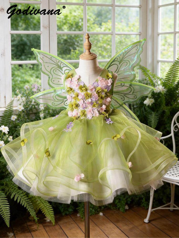 Baby Clothing Dresser - Gaun Putri Lolita Sayap Kupu-kupu untuk