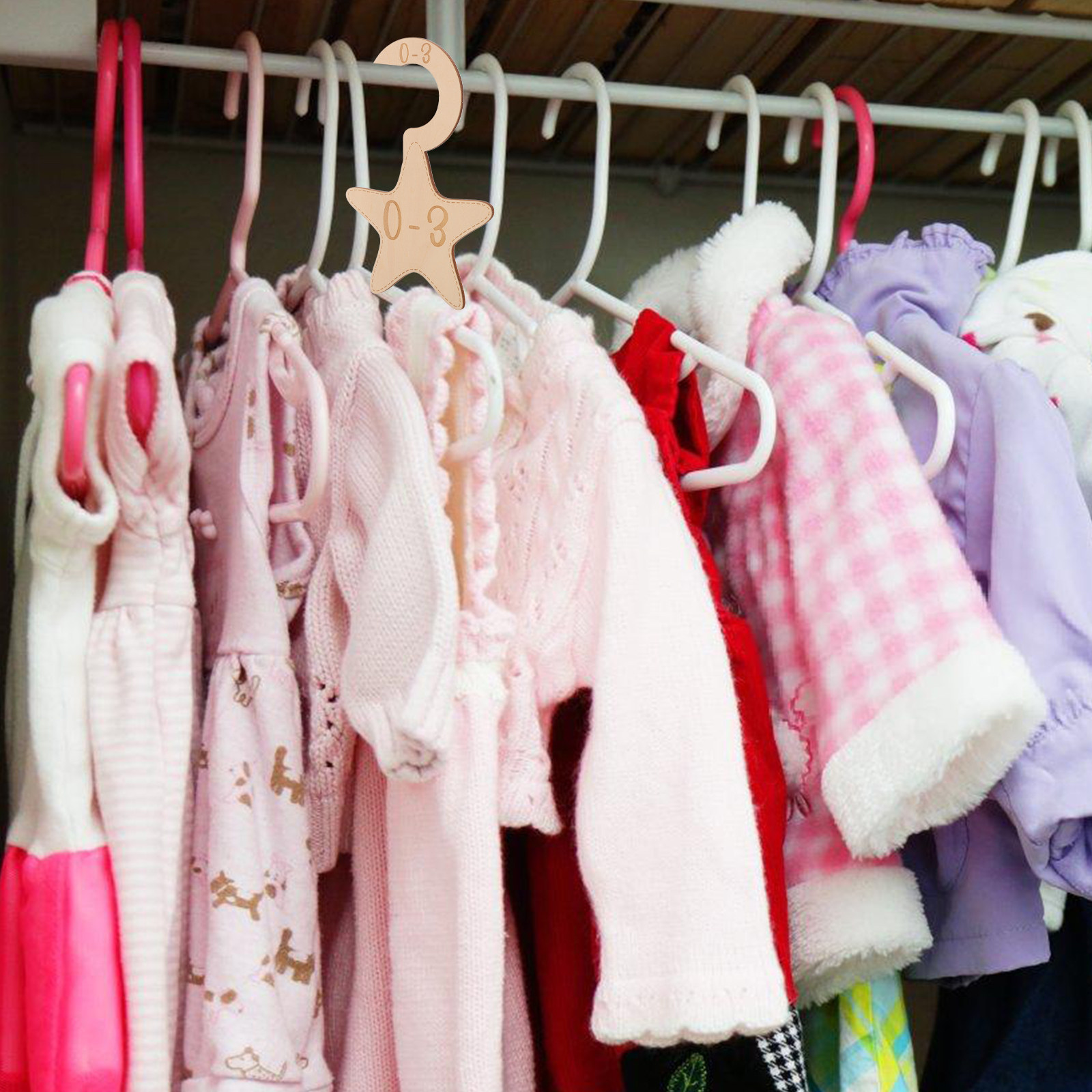 7 Buah Pembatas Lemari Pakaian - Baby Clothing Dividers ulasan dan harga