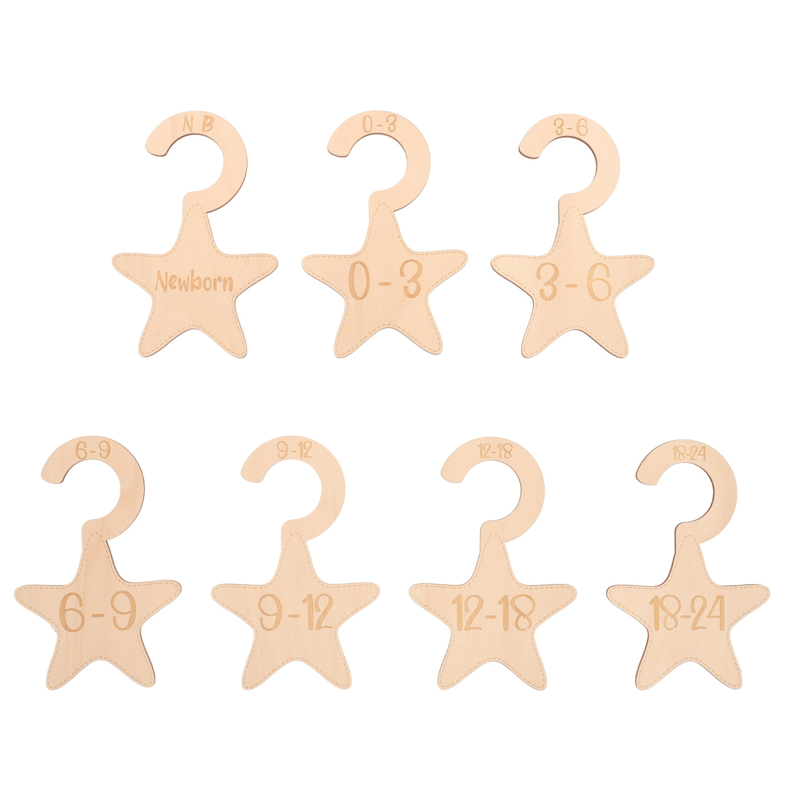 7 Buah Pembatas Lemari Pakaian - Baby Clothing Dividers ulasan dan harga