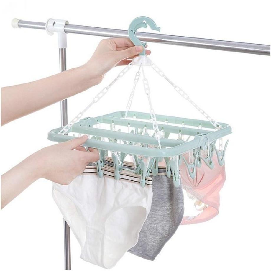 1 Pcs 32 Klip Gantungan Baju L - Baby Clothing Hanging Rack ulasan dan harga