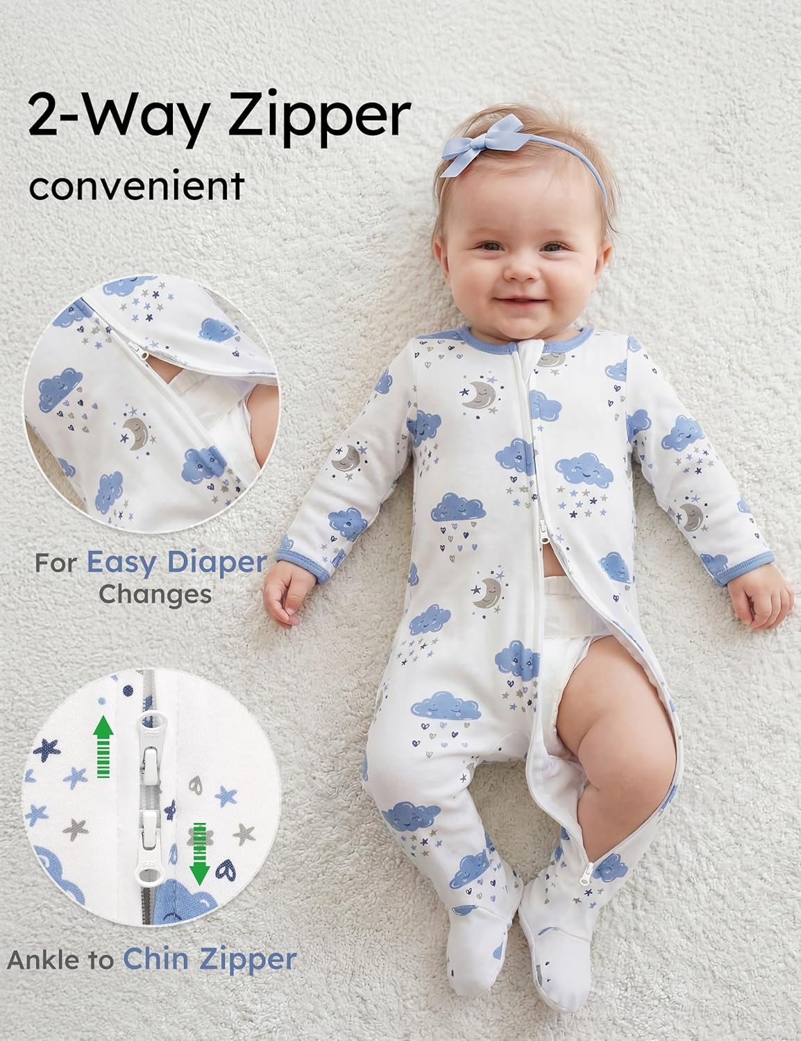 Piyama Bayi 100% Katun Organik - Baby Clothing Organic ulasan dan harga