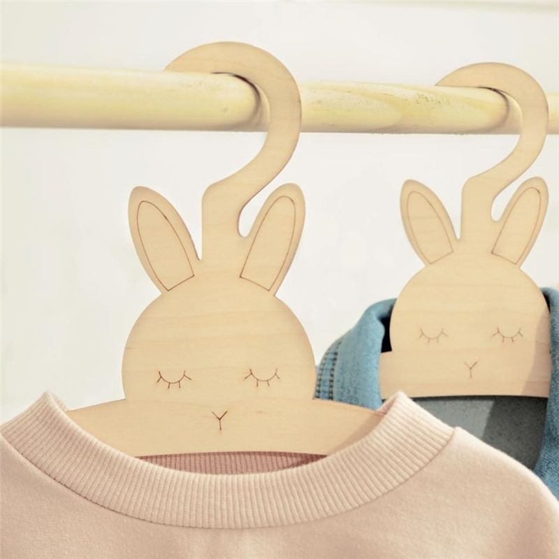 ABJI-20PCS Gantungan Baju Kayu - Baby Clothing Hanging Rack ulasan dan harga