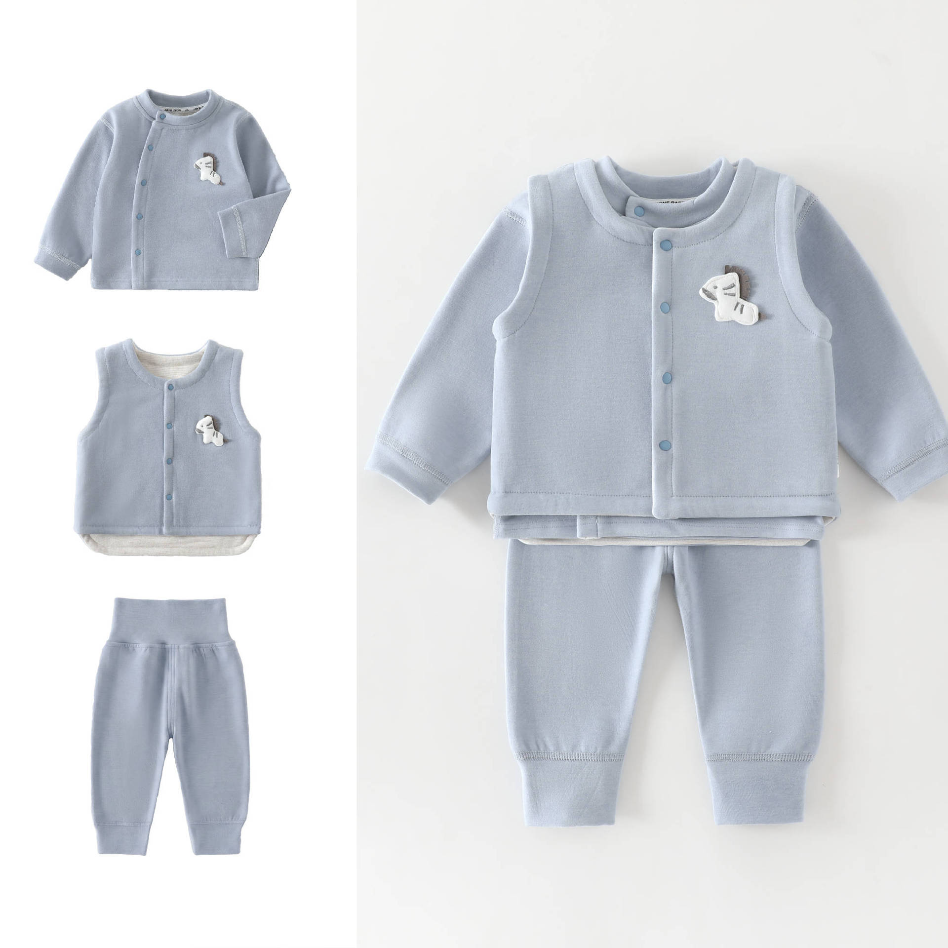 Setelan 3 potong Rompi Bayi Us - Baby Clothing High Quality ulasan dan harga