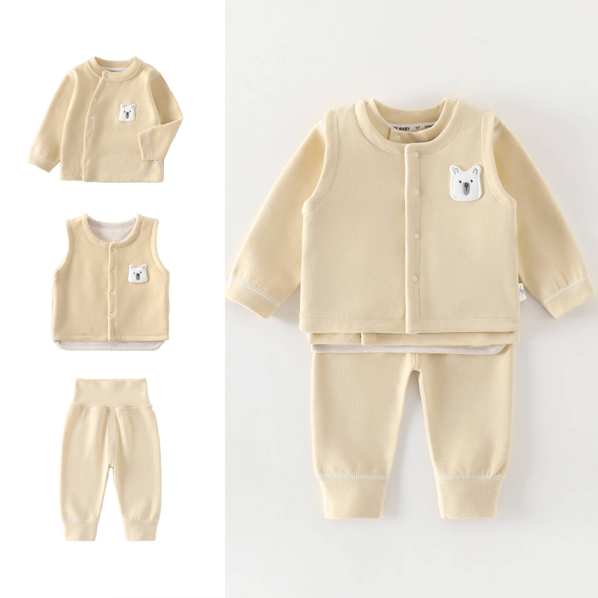 Setelan 3 potong Rompi Bayi Us - Baby Clothing High Quality ulasan dan harga