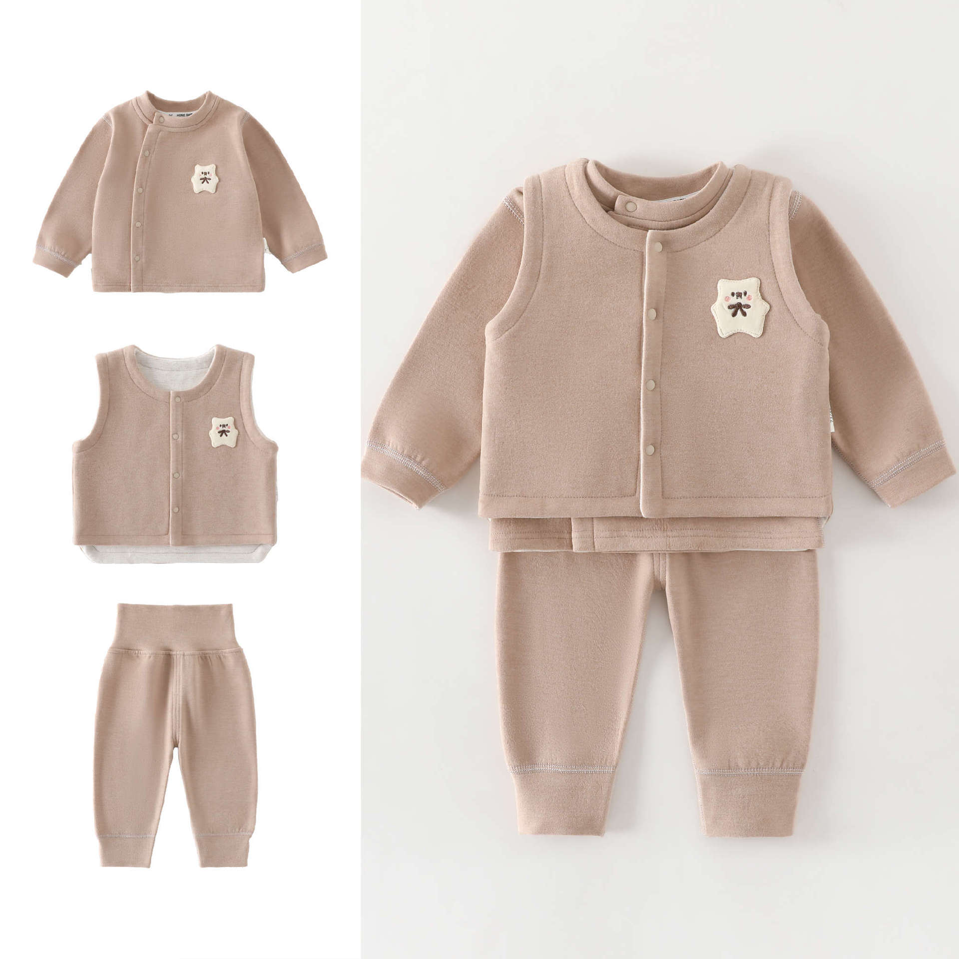 Setelan 3 potong Rompi Bayi Us - Baby Clothing High Quality ulasan dan harga